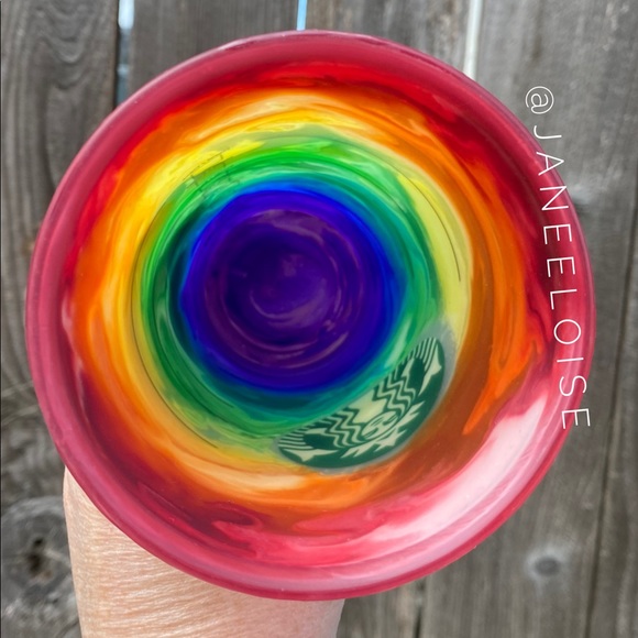 Custom Made Rainbow Epoxy Sealed Starbucks Cup - Picture 6 of 6